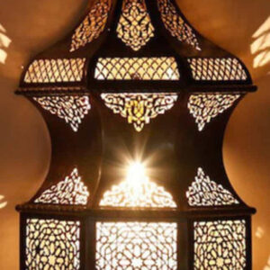 Exquisite Handcrafted Moroccan Silver Wall Lamps