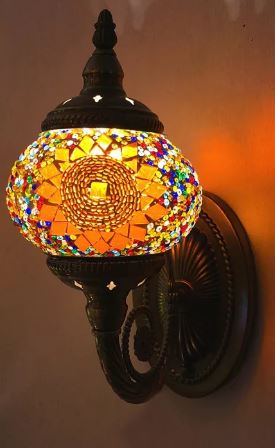 Moroccan Silver Metal Handcrafted Wall Lamps