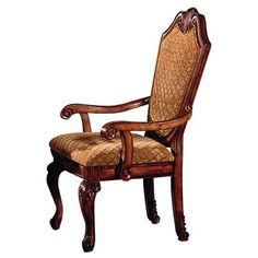 Exquisite Moroccan Wood Chair - Handcrafted Mahogany Luxury