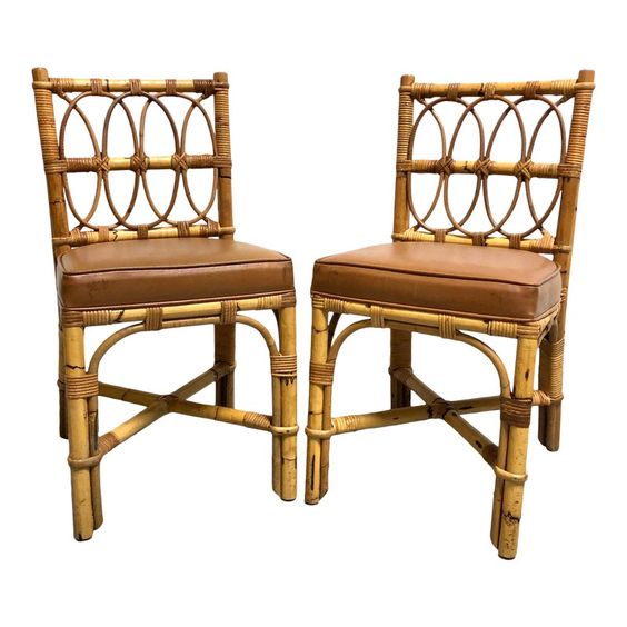 Moroccan Hand-Carved Teak Wood Chair with Floral Panels