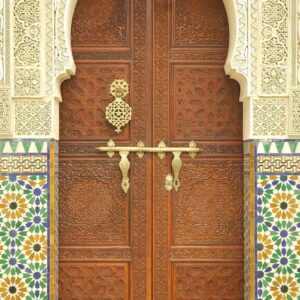 Hand-Carved Moroccan Wood Doors for Interior & Exterior Spaces