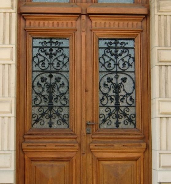 Wooden Moroccan Double Doors - Handcrafted Solid Wood Elegance