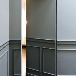 Artisan-Crafted Solid Wood Door for Modern, Industrial Style