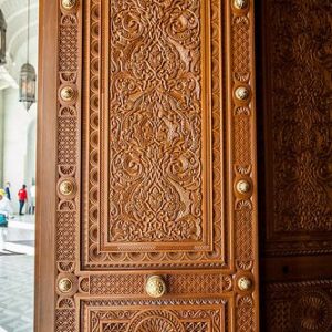 Moroccan Hand-Carved Wood Door - Timeless Elegance & Quality Craftsmanship
