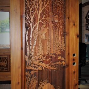 Hand-Carved Moroccan Wood Front Door - Premium Quality, Timeless Charm