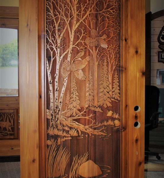 Hand-Carved Moroccan Wood Front Door - Premium Quality, Timeless Charm