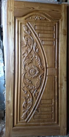 Moroccan Handcrafted Wood Front Door