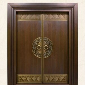 Luxurious Moroccan Hand-Carved Wood Door