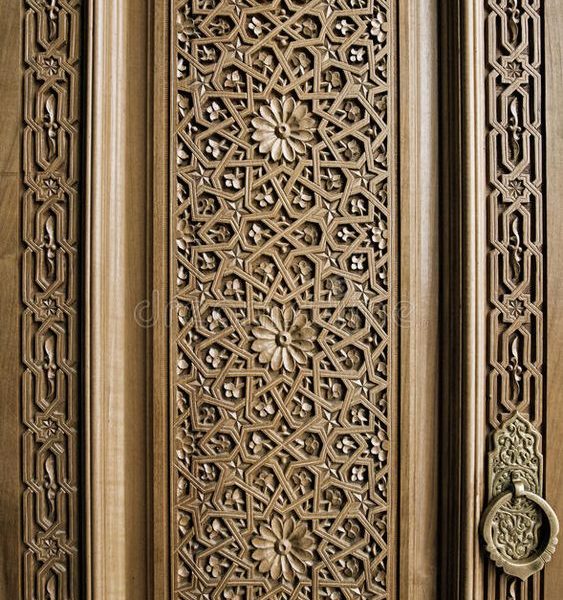 Hand-Carved Moroccan Wood Doors