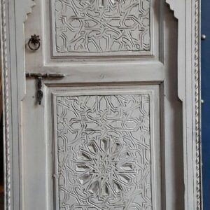 Traditional Moroccan Arched Wood Door for Interior & Exterior Spaces