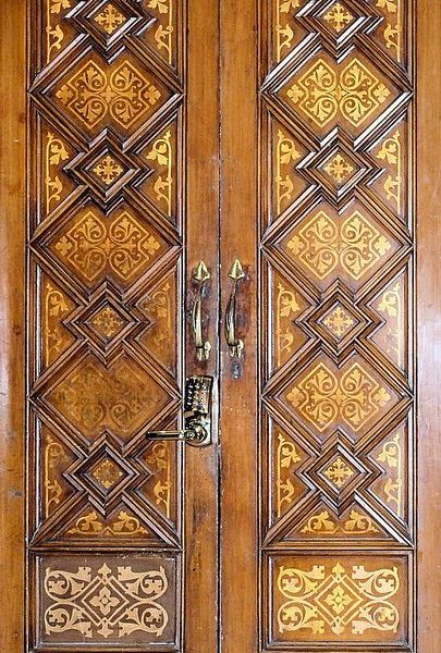 Traditional Moroccan Solid Wood Door 088 | Handcrafted Luxury