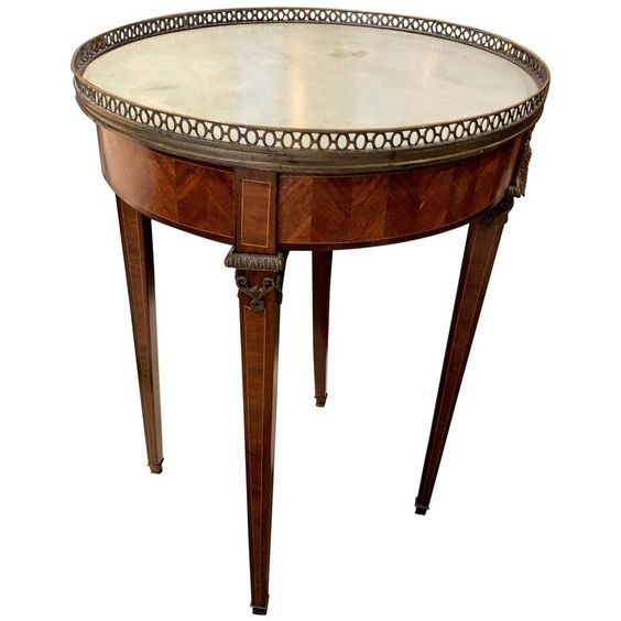 Exquisite Moroccan Brass Table Tray with Wooden Legs