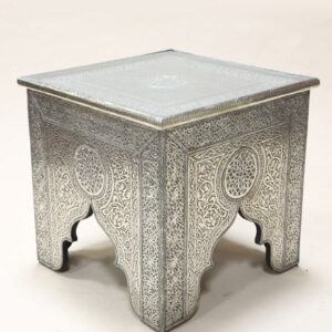 Luxury Moroccan Mother of Pearl Inlaid Wood Table