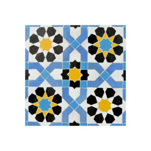 Moroccan Mosaic Patterns Multi Colors - Authentic Floral Design