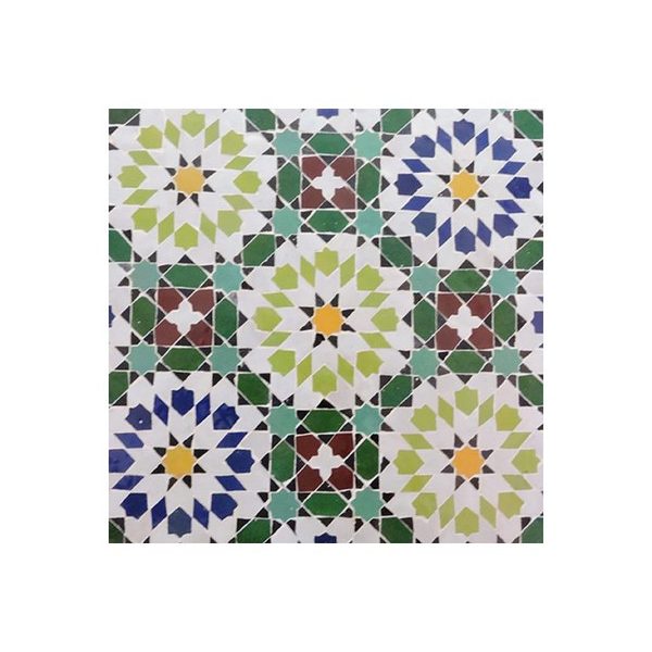 Vibrant Moroccan Mosaic Tiles - Handcrafted Multi-Color Design