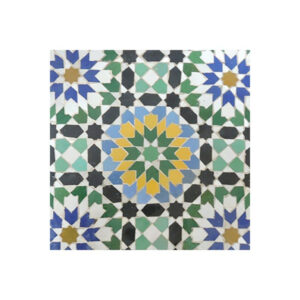 Moroccan Mosaic Tiles - Geometric Multi-Color Zellij Pattern
