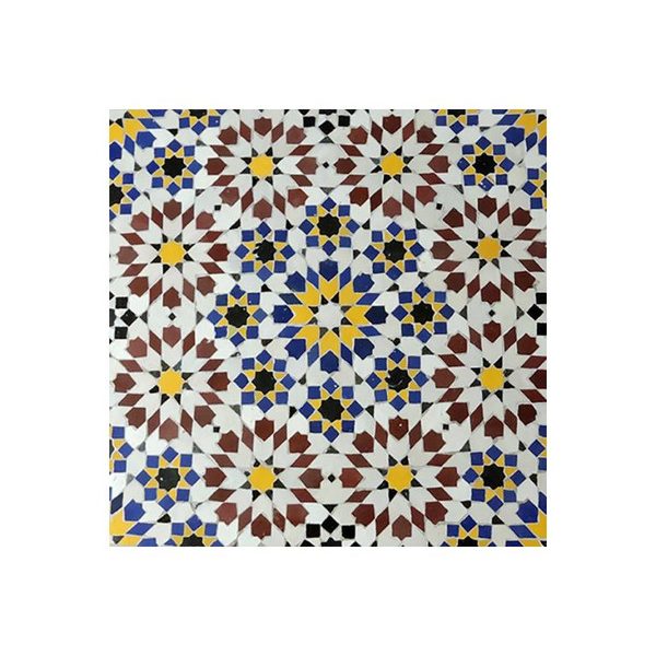 Moroccan Mosaic Tiles | Vibrant Red Blue Yellow Black - Indoor Outdoor Use