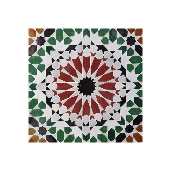 Moroccan Mosaic Tile | Vibrant Floral Geometric Design