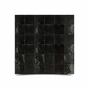 Handmade Moroccan Mosaic Solid Black Color Tiles - Matte Finish