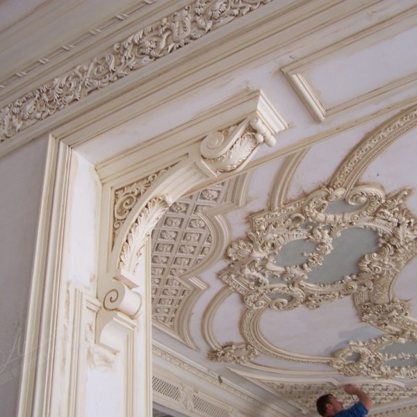 Luxury Moroccan Plaster Ceiling 108 - Handmade Gypsum Arch