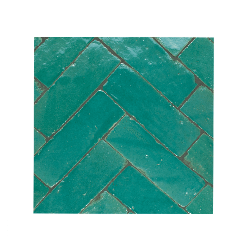Sea Mist Green Handcrafted Moroccan Bejmat Tiles
