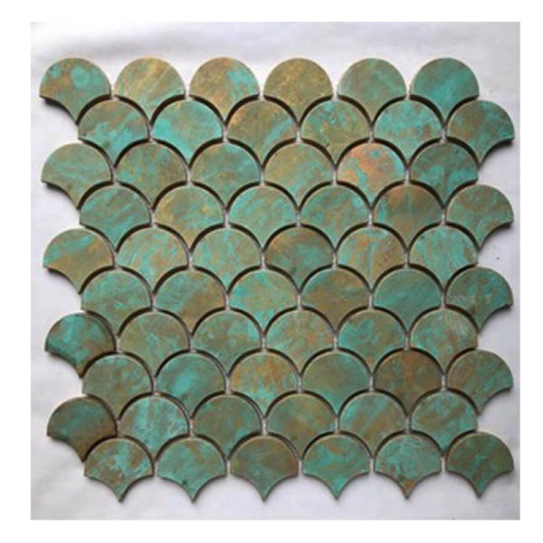 Moroccan Emerald Green Fish Scale Tile - High-Quality Glazed Finish