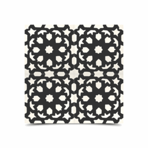 Moroccan Cement Floral Pattern Tiles - Handcrafted Vintage Design