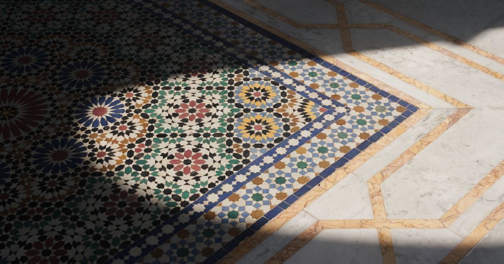 Hand-cut Moroccan zellige