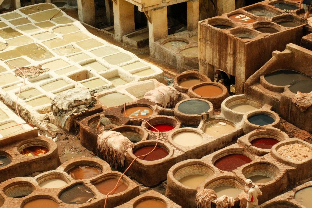 Vegetable-tanned Moroccan leather