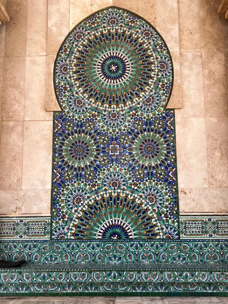 Hand-cut Moroccan zellige